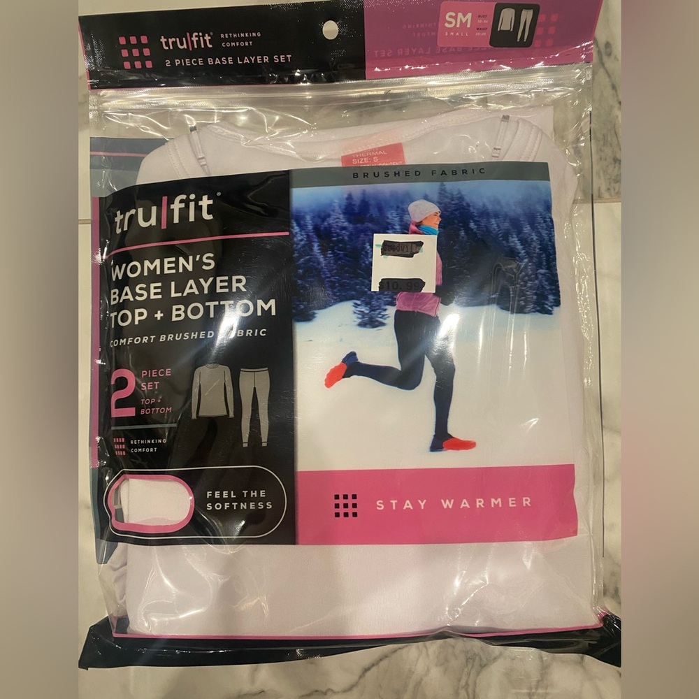 NWT TruFit Women's Base Layer Set - White